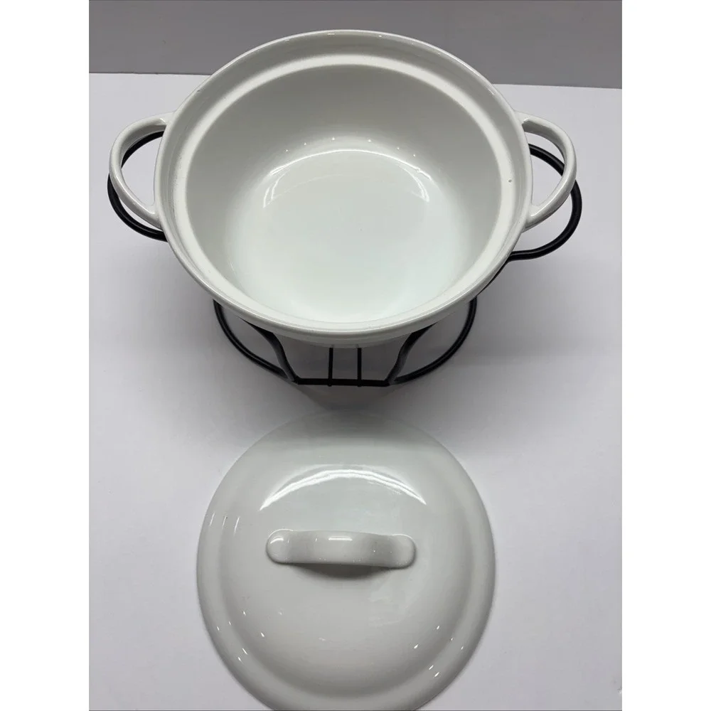 Denmark Tools for‎ Cooks 2 pcs Porcelain Casserole Pan w/Rack